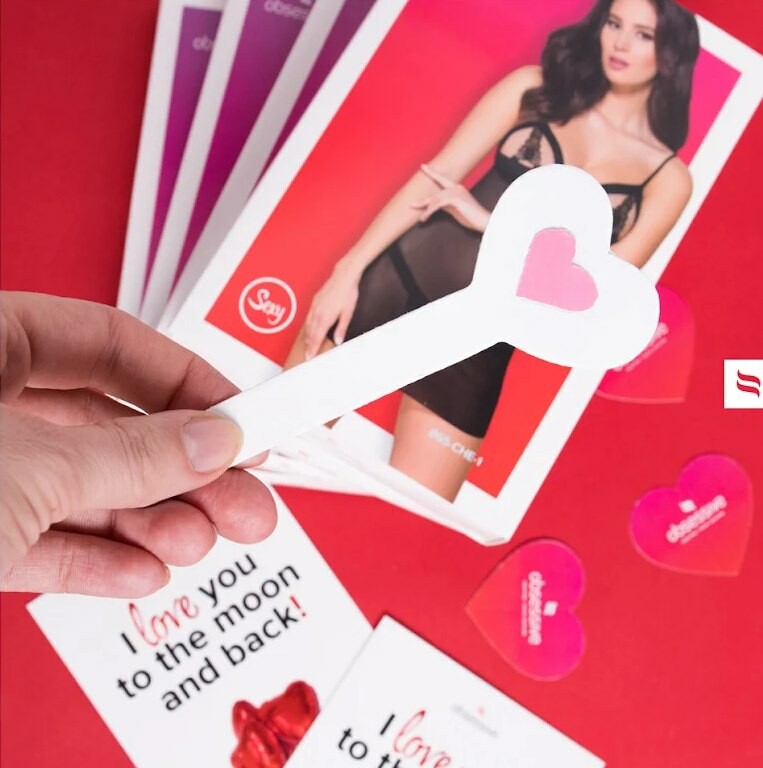 Набір сексуальної білизни XS/S Obsessive Atenica, червоний - Зображення 1