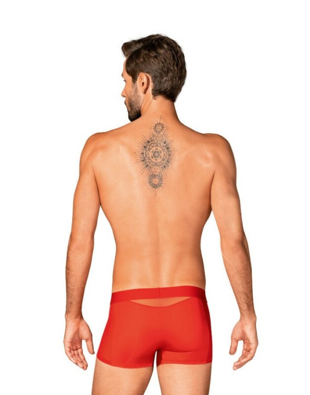 Труси чоловічі L/XL Obsessive Boldero, з сіточкою, червоні - Изображение 1