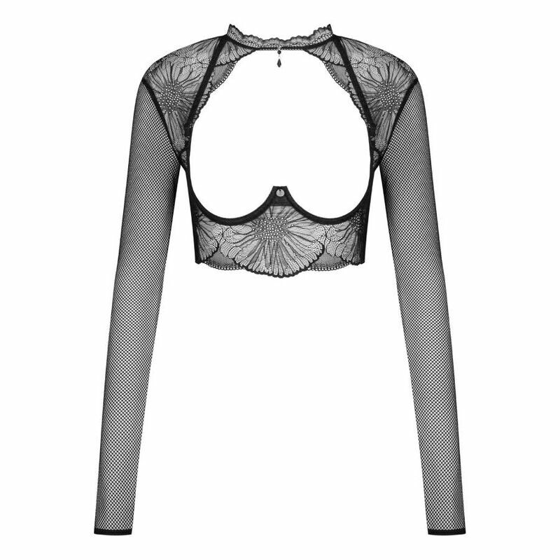 Топ еротичний Obsessive Mibelia Top, XS/S, з відкритими грудьми - Зображення 6