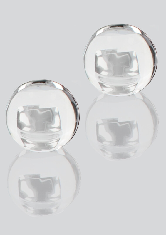 Вагінальні кульки TOYJOY Pearl Drops, скляні, 3 см - Зображення 1