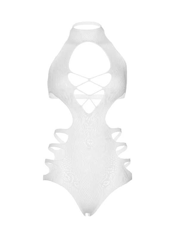 Сексуальне боді Leg Avenue Meet Me in Malibu Lace Bodysuit білого кольору, розмір OS - Зображення 4
