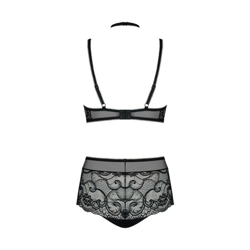 Чарівний комплект Obsessive Elizenes чорний, L/XL - Изображение 3