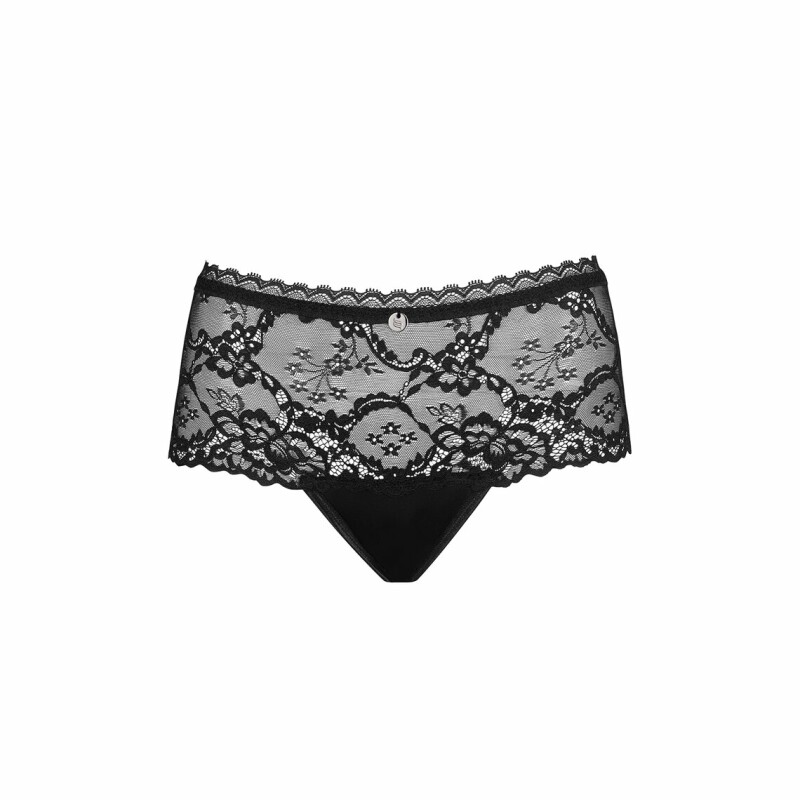 Трусики сексуальні S/M Obsessive Raquelia, мереживні, чорні - Изображение 2