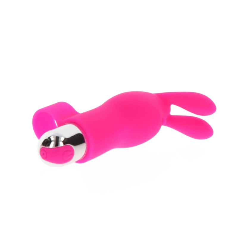 Вібратор на палець Toy Joy Bunny Pleaser з вушками кролика, рожевий, 10.5 х 3 см - Изображение 3