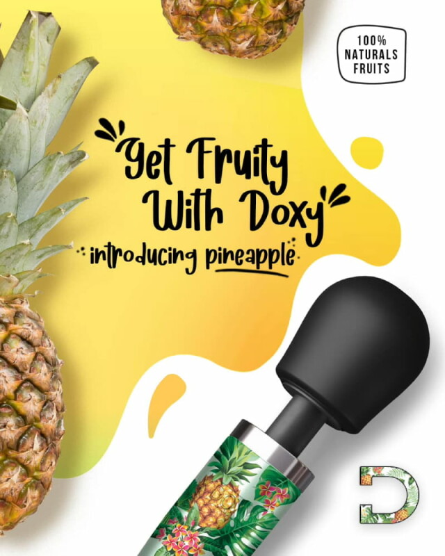 Вібромасажер Doxy Die Cast Pineapple з ананасами, зелений - Изображение 4