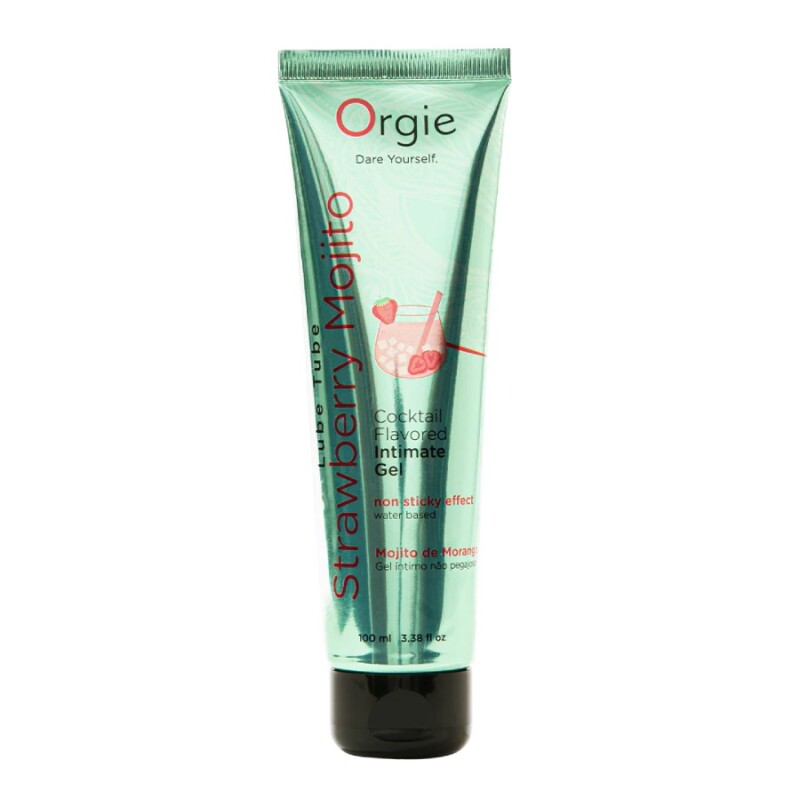 Їстівний лубрикант Orgie Lube Tube зі смаком Полуничний Мохіто, 100 мл - Изображение 3