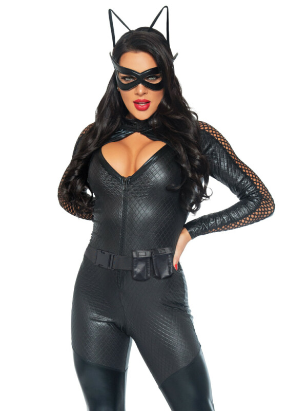 Сексуальний костюм кішечки Leg Avenue Wicked Kitty, M, 4 предмети, чорний - Изображение 6