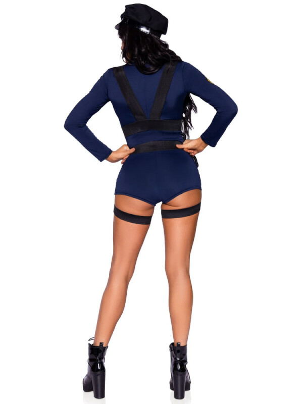 Костюм сексуальної поліцейської Leg Avenue Hottie Cop, XS, 6 предметів, синій - Зображення 6