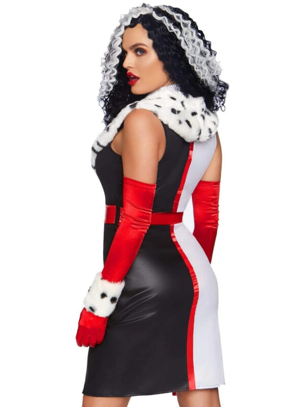 Костюм сексуальний Leg Avenue Cruella De Vil (Круелла Де Віль) Villain, 3 предмети, розмір L - Зображення 2
