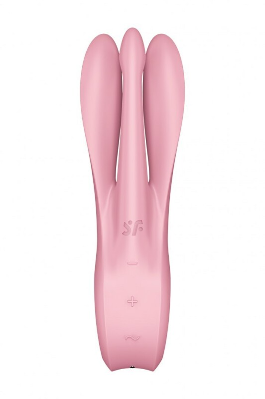 Вібратор для клітора Satisfyer Threesome 1 гнучкий, рожевий, 14 х 3.7 см - Зображення 2
