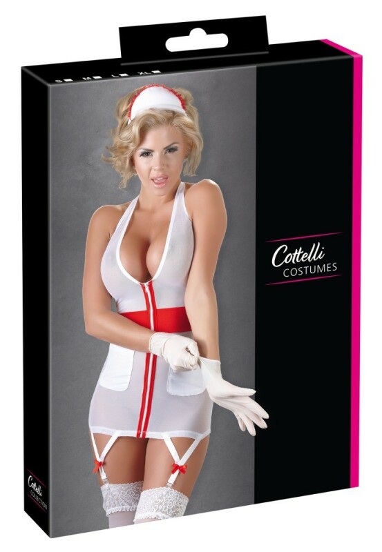 Костюм сексуальної медсестри Cottelli Costumes Nurse, M, 2 предмети, білий - Зображення 4