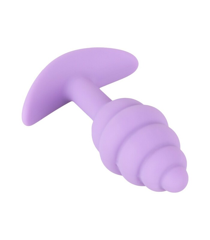 Анальна пробка Cuties Plugs Purple фіолетова, 7.5 см х 2.8 см - Изображение 4