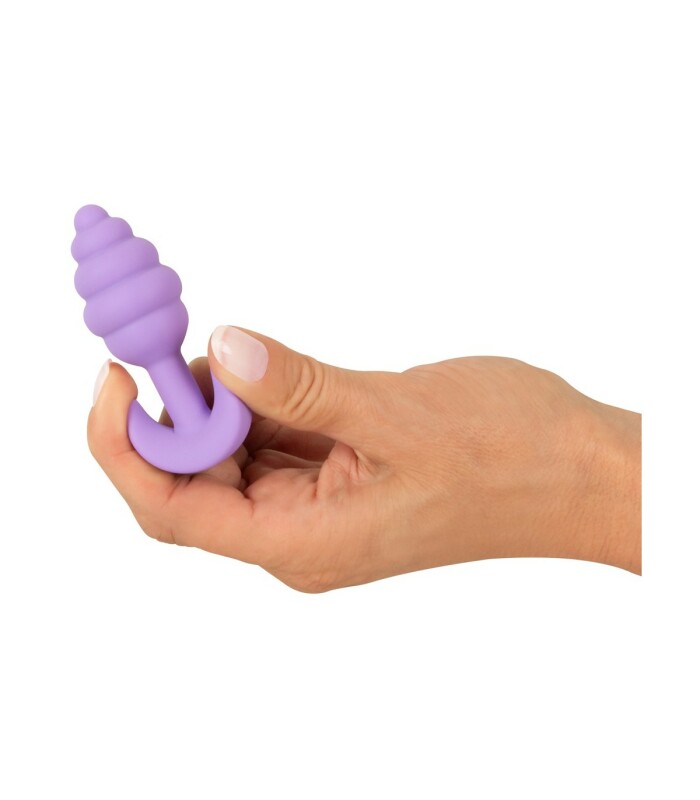 Анальна пробка Cuties Plugs Purple фіолетова, 7.5 см х 2.8 см - Изображение 2