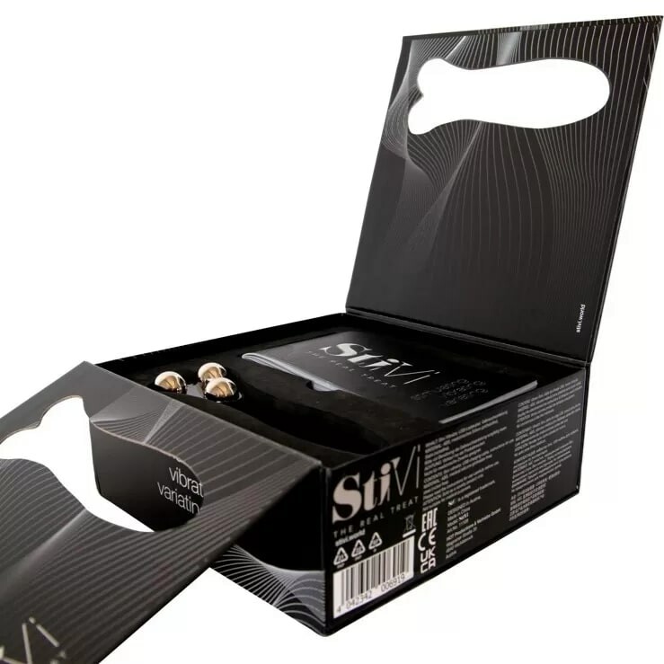 Універсальний вібратор для пар HOT StiVi The Real Threat Partner Vibrator чорний, 17 см х 5.5 см - Зображення 2