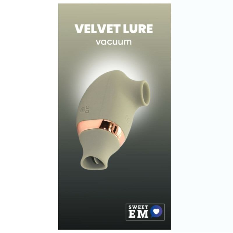 Вакуумний стимулятор клітора Sweet Em Vacuum з рухливим язичком, зелений, 8.2 х 4.9 см - Зображення 1