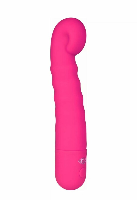 Вібратор для точки G Sugar Miss V, силіконовий, рожевий, 18.8 х 3.8 см - Зображення 1