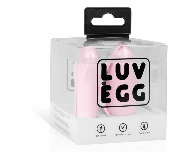 Віброяйце з дистанційним пультом Luv Egg, силіконове, рожеве, 6.5 х 3.5 см - Зображення 1