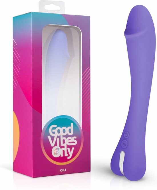 Вібратор для точки G Good Vibes Only Gili силіконовий, фіолетовий, 22 х 3.7 см