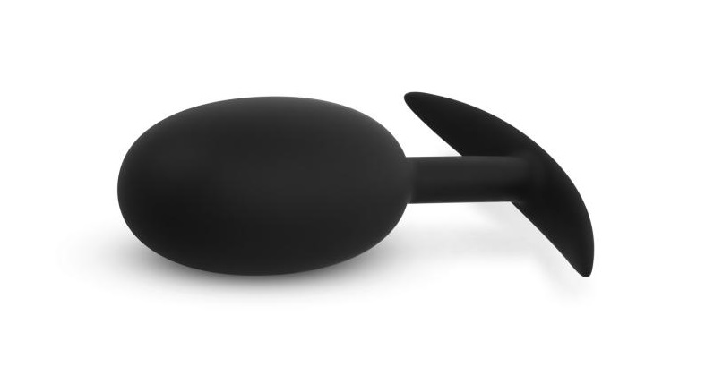 Анальна пробка BUTTR зі зміщеним центром ваги, чорна, 16 х 5.6 см - Зображення 3