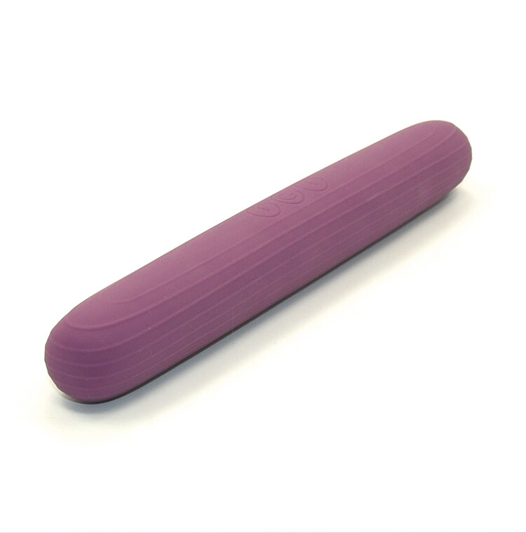 Вібратор двосторонній Sweet Em Dual Vibe силіконовий, фіолетовий, 22 х 3 см - Изображение 3