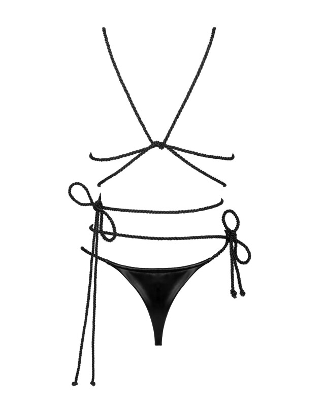 Комплект сексуальної білизни One Size Cordellis Obsessive, чорне - Зображення 3