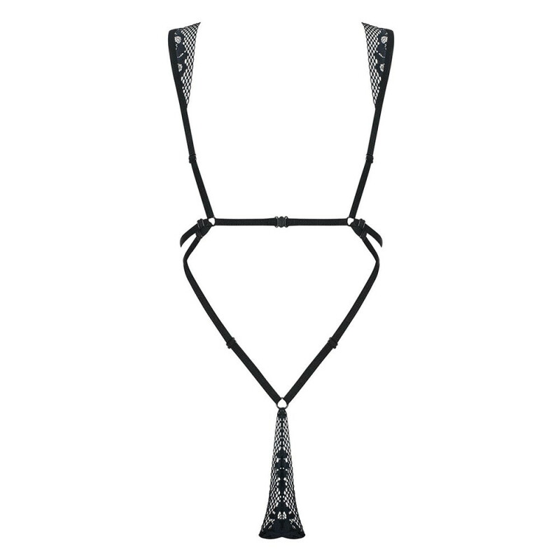 Боді сексуальне мереживне S/M Figurea Obsessive, чорне - Изображение 3