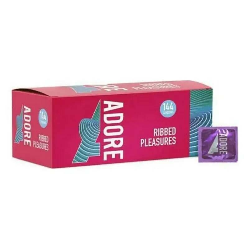Презерватив суперміцний Pasante Adore Ribbed Pleasure, 1 шт - Изображение 1