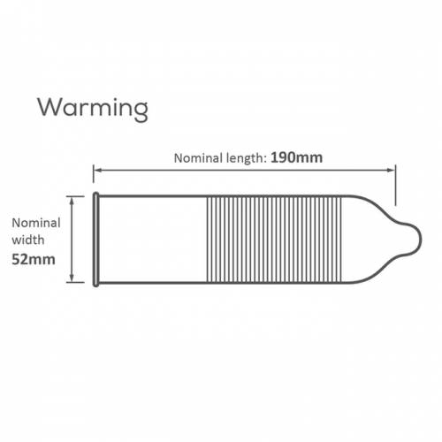 Презервативи латексні Pasante Warming, зігріваючі, 1 шт. - Изображение 1