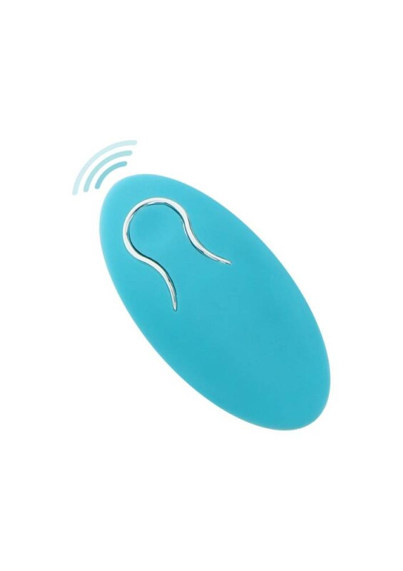 Ерекційне віброкільце Toy Joy Tickle Brush з пультом, блакитне, 8.2 х 3.5 см - Изображение 4