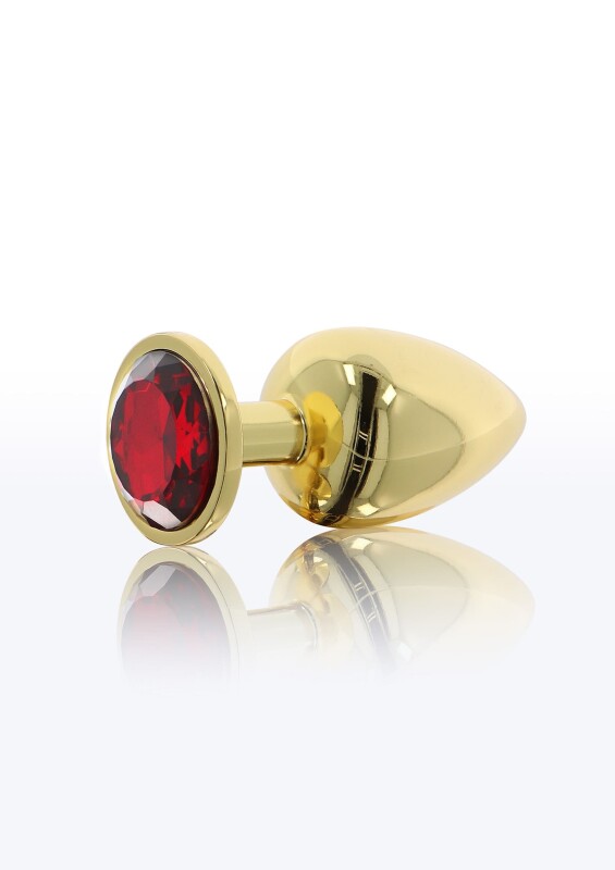 Анальна пробка Taboom, L, Diamond Jewel з кристалом, золота, 9.5 x 4 см - Зображення 2