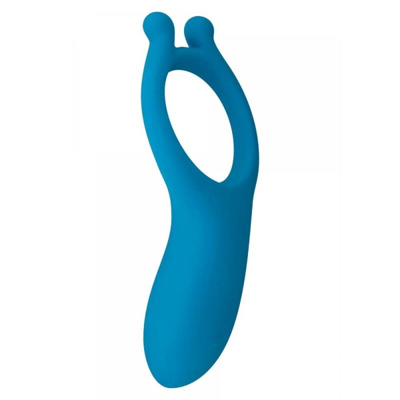 Ерекційне кільце з вібрацією Toy Joy синє, 11 х 5.5 см - Зображення 1