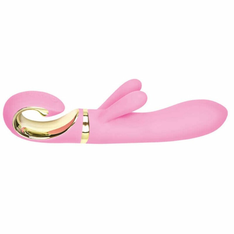 Вібратор-кролик G-Vibe з силікону, рожевий, 22 см х 3.5 см - Изображение 2