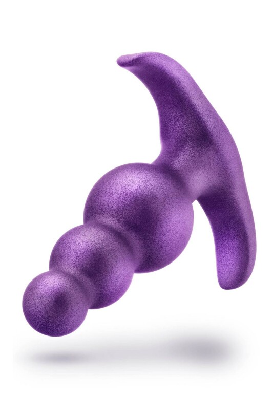 Анальна пробка Blush Anal Adventures рельєфна, фіолетова, 7.6 х 2.5 см - Зображення 3