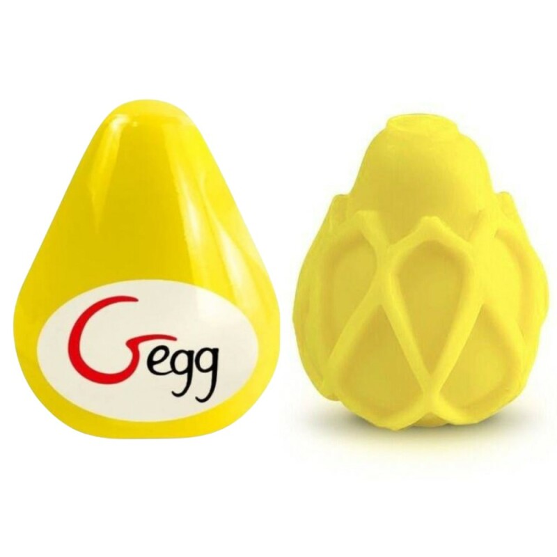 Мастурбатор нереалістичний Gvibe Gegg, жовтий, 6.5 х 5 см - Зображення 2