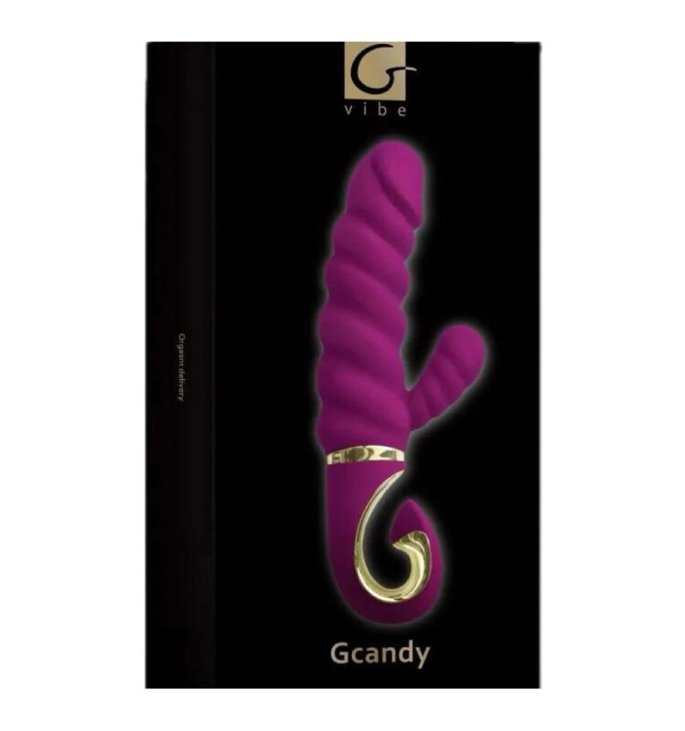 Вібратор-кролик рельєфний Gcandy Sweet Raspberry фуксія, 22 х 4.5 см - Зображення 1