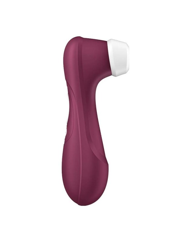 Вакуумний стимулятор клітора Satisfyer Pro 2 з вібрацією та додатком, бордовий, 16.4 х 6.5 см - Зображення 1