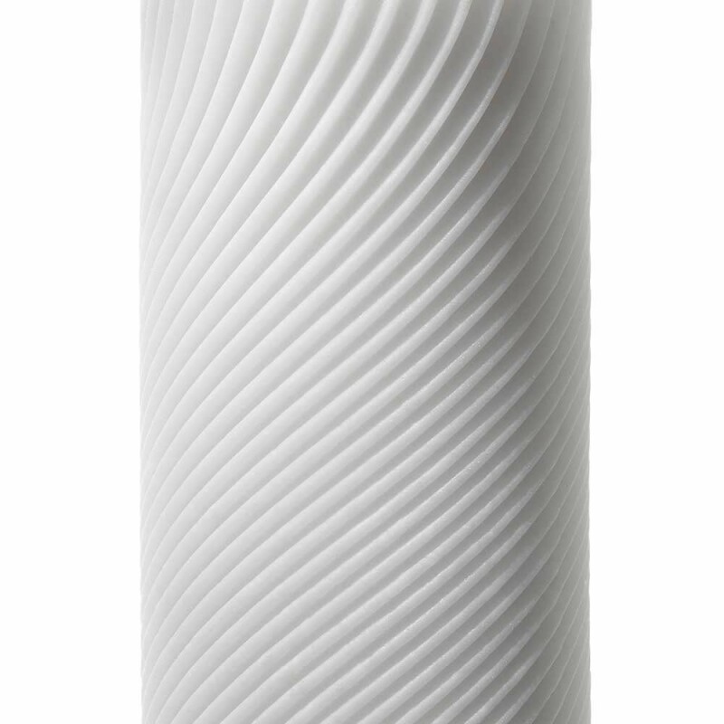 Мастурбатор хай-тек рельєфний Zen 3D Tenga, білий, 15 х 7 см - Зображення 3