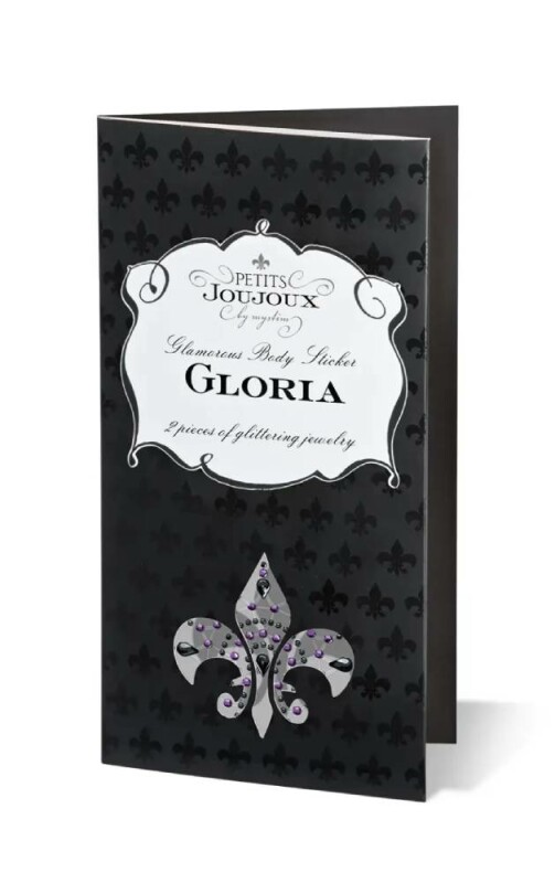 Прикраси зі стразами для грудей Gloria Petits Joujoux, рожево-чорні - Зображення 1