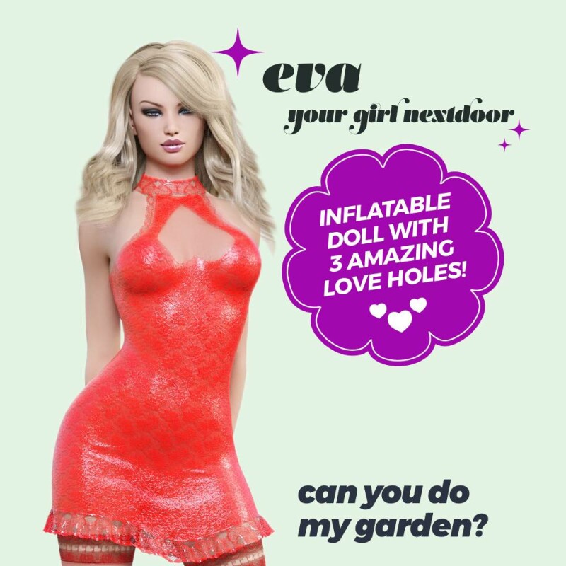 Секс-лялька Crushious Eva з 3 отворами, бежева, 155 см - Зображення 1