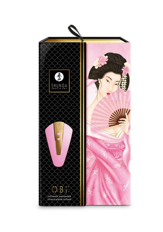Вібратор для клітора Shunga Obi ніжно рожевий, 11.5 см x 7 см - Зображення 7