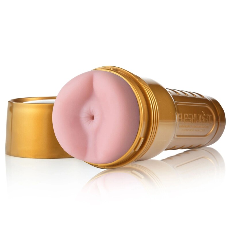 Мастурбатор анус у колбі Fleshlight STU Butt, рельєфний, кібершкіра, бежевий, 24.8 х 9 см - Зображення 3
