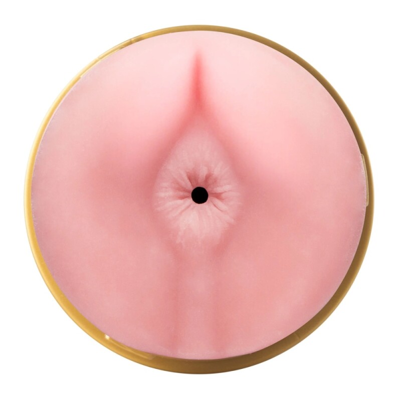 Мастурбатор анус у колбі Fleshlight STU Butt, рельєфний, кібершкіра, бежевий, 24.8 х 9 см - Зображення 2