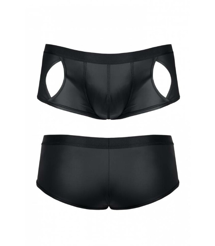 Еротичні чоловічі труси з прорізами, XL, Boxer Wetlook Regnes Fetish Planet чорні - Зображення 3