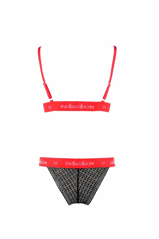 Комплект білизни сексуальний S/M Glamiss Passion, 2 предмети, чорний - Зображення 2