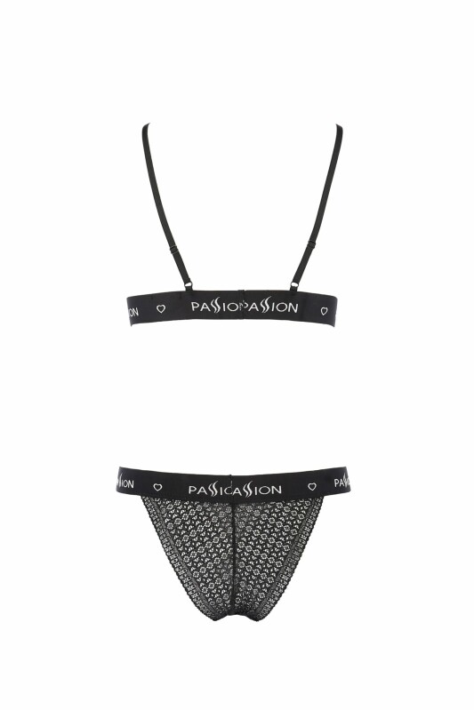 Комплект білизни сексуальний S/M Glamiss Passion, 2 предмети, чорний - Зображення 2