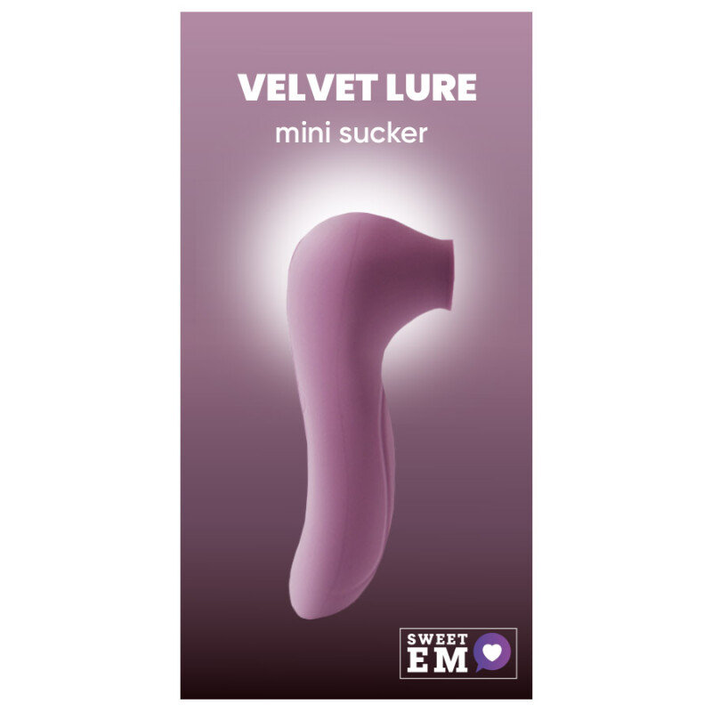 Вакуумний стимулятор клітора Sweet Em Mini Sucker бузковий, 11.5 х 4.5 см
