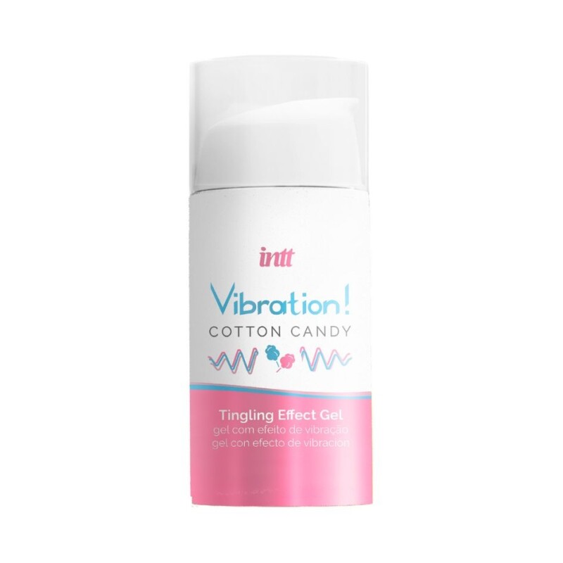 Рідкий вібратор New Intt Cotton Candy зі смаком цукрової вати, 15 мл - Изображение 3