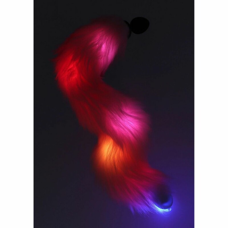 Анальна пробка з хвостом що світиться TABOOM Unicorn Tail & Buttplug LED, 6.5 х 2.8 см - Зображення 1