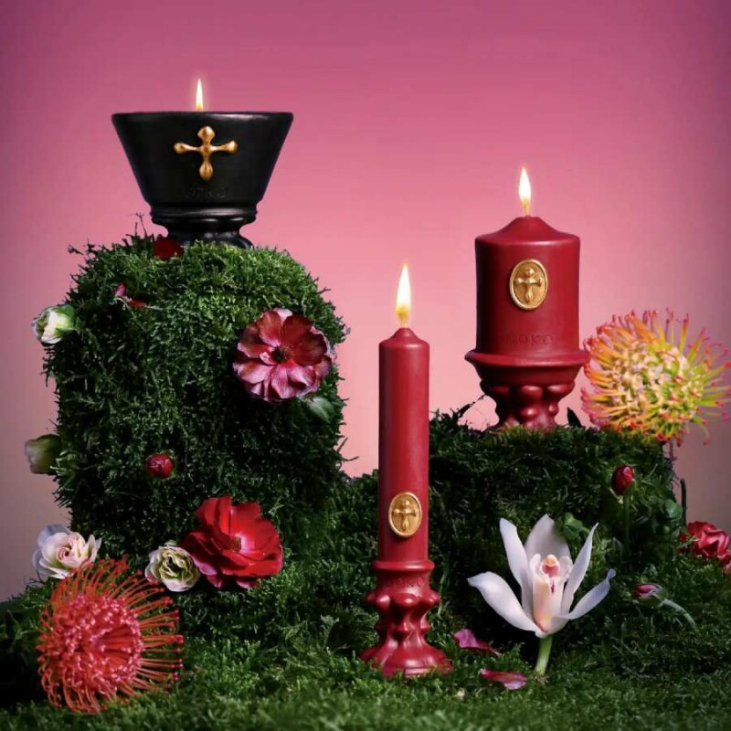Свічка воскова UPKO DREAMING of GARDEN низькотемпературна, чорна, 260 г - Зображення 2