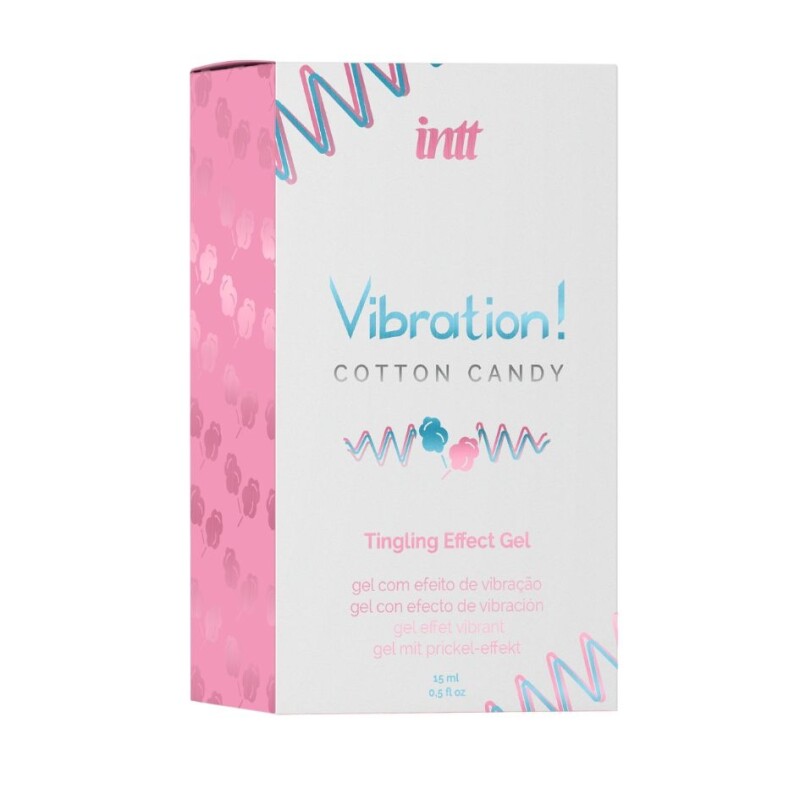 Рідкий вібратор New Intt Cotton Candy зі смаком цукрової вати, 15 мл - Изображение 4